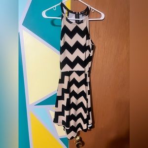 Chevron mini dress size small